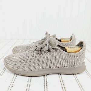 allbirds Tree Runners Gray Minimal Mesh Lace Up Athleisure Sneakers A288